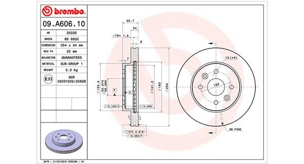 MAGNETI MARELLI Тормозной диск 360406099800